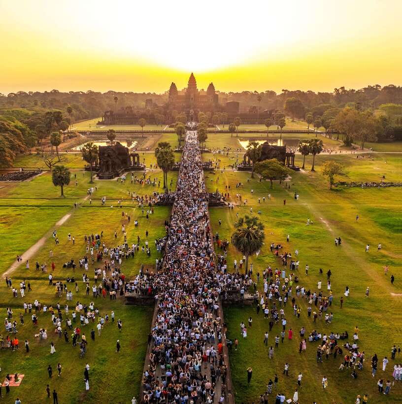 2-Day: Angkor Temple Treasures and Unique Floating Lifestyle - Ta Prohm, where trees and stone share the frame