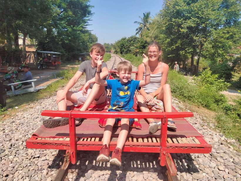 Afternoon Tour: Bamboo Train, Killing Cave &Bat Cave - Riding Battambang’s bamboo train