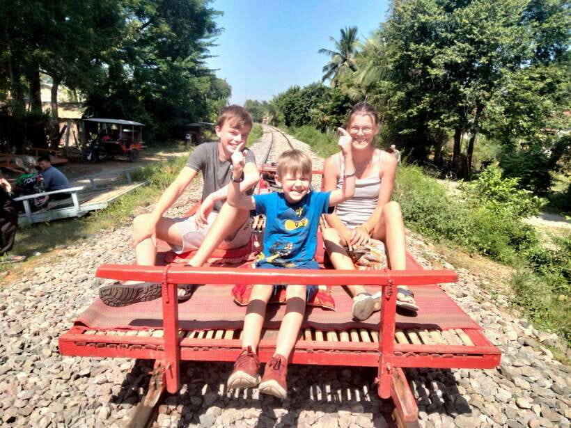 Afternoon Tour: Bamboo Train, Killing Cave &Bat Cave - Waiting for sunset and the bats
