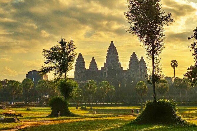 Angkor Sunrise Expedition Cycling Through Serene Backroads - Along the outer wall of Angkor Thom