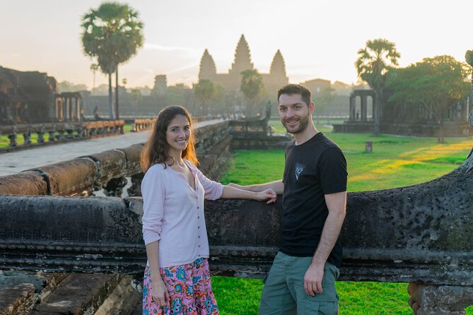 Angkor Sunrise Vespa Tour / Tuk Tuk or Car - Angkor Wat in the cool morning light
