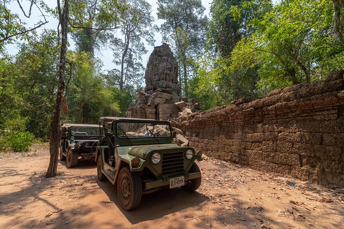 Angkor Wat by Vintage Jeep – Private Tour - Angkor Thom brings stone faces and royal scale