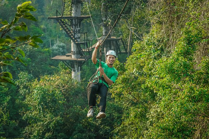 Angkor Wat Park Zip Line Adventure in Siem Reap - Safety checks and the first platforms