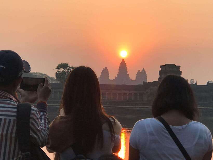 Angkor Wat Sunrise by Vintage Jeep – Private Tour - Ta Prohm before the stone and roots get crowded