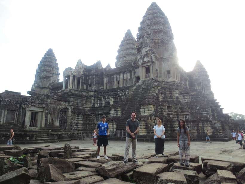 Angkor Wat Sunrise Shared Tours: Bayon-Ta Prohm-Banteay Srei - Before dawn at Angkor Wat