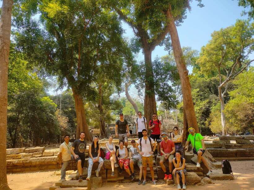 Angkor Wat Sunrise Shared Tours: Bayon-Ta Prohm-Banteay Srei - Bayon and the faces of Angkor Thom