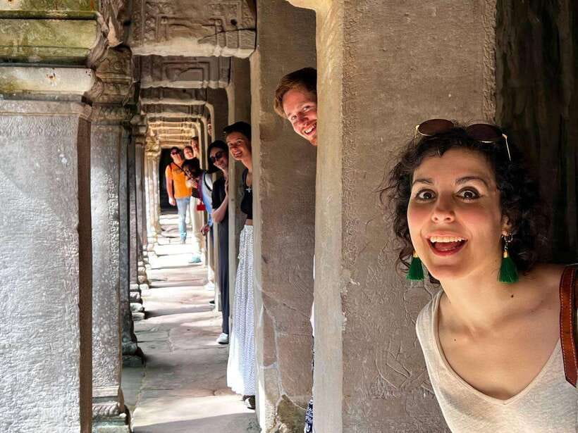 Angkor Wat: Sunrise: Ta Prohm and Bayon Temple Tour - Bayon’s many stone faces