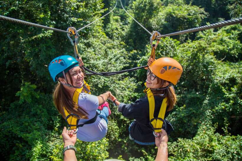 Angkor Zipline Eco-Adventure Canopy Tour - The abseil and walk back to the Orchid House
