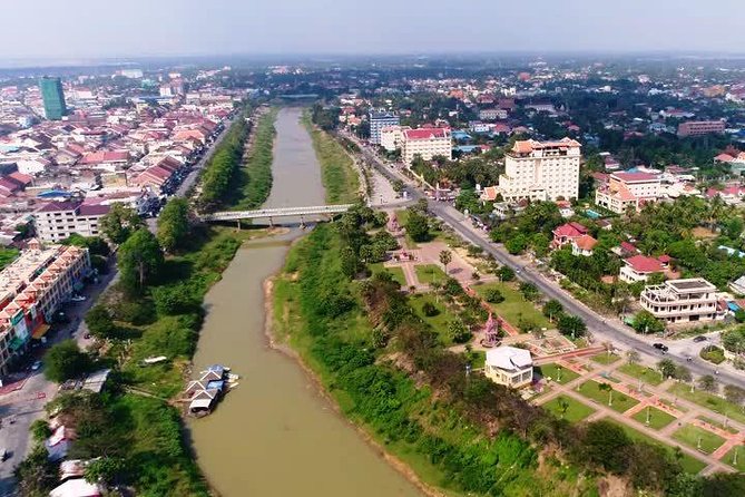 Battambang Day Trip from Siem Reap-Bamboo Train, Bats Cave - Ek Phnom, an older temple in a weathered setting