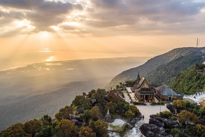 Bokor Mountain Adventure - History, Sights and Waterfalls - The Black Palace and the first look at old Bokor