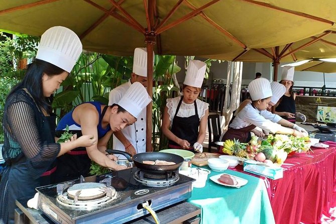 Cooking Class By Reveal Angkor Hotel Siem Reap - Ingredients, gloves, and practical kitchen details