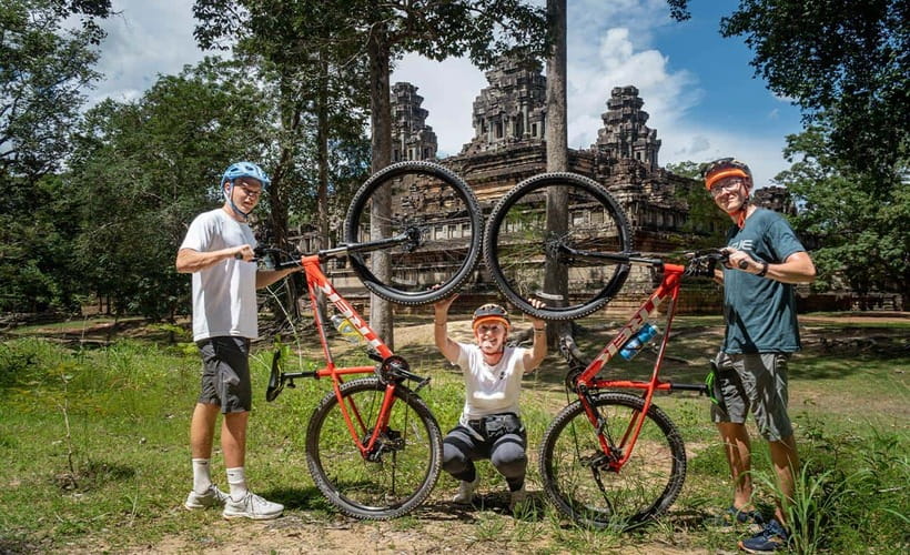 Cycle Angkor Backroad Bike Tour / E-Bike or Tuk Tuk - Forest trails to Ta Prohm