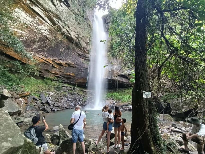 Discover Hidden Waterfall, Jungle Trekking, Swim Incl Snacks - Fruit snacks beside the water