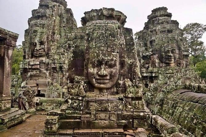 Explore Angkor Wat Sunrise Small Tour Private VIP Car - Angkor Thom and Bayon’s smiling towers