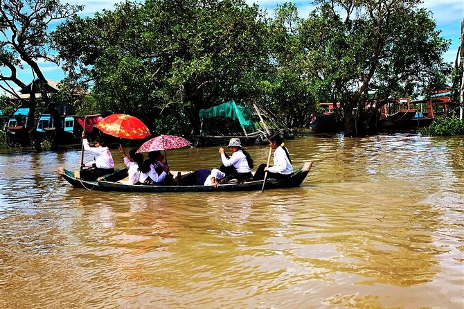 Floating Village-Mangrove Forest Private Tonle Sap Lake Boat Tour - Quiet Water in the Mangrove Forest