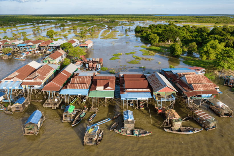 Floating Village Tour with Khmer Meal & Beer - The first boat cruise and village visit