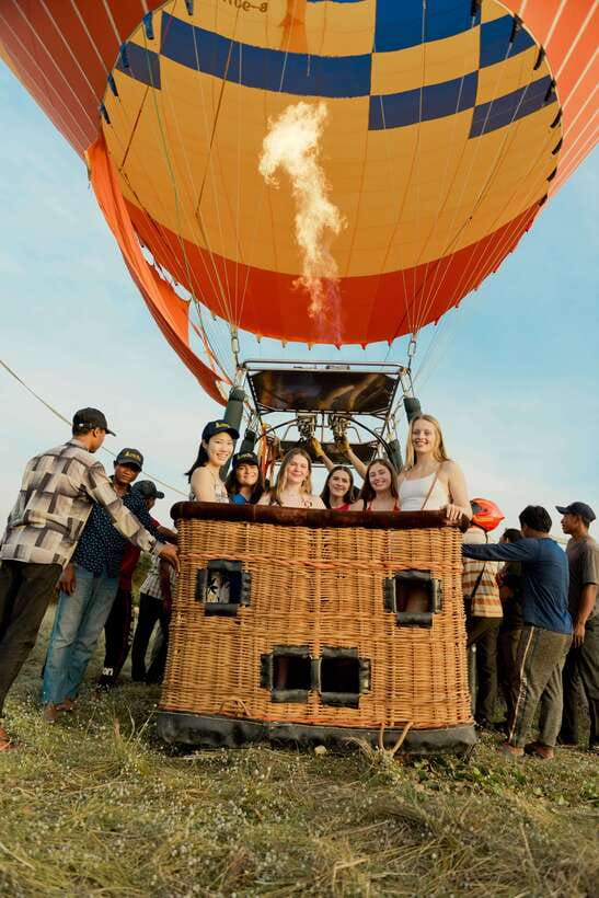 From Krong Siem Reap: Angkor Hot Air Balloon Ride w/ Pickup - Sunrise timing and the morning haze