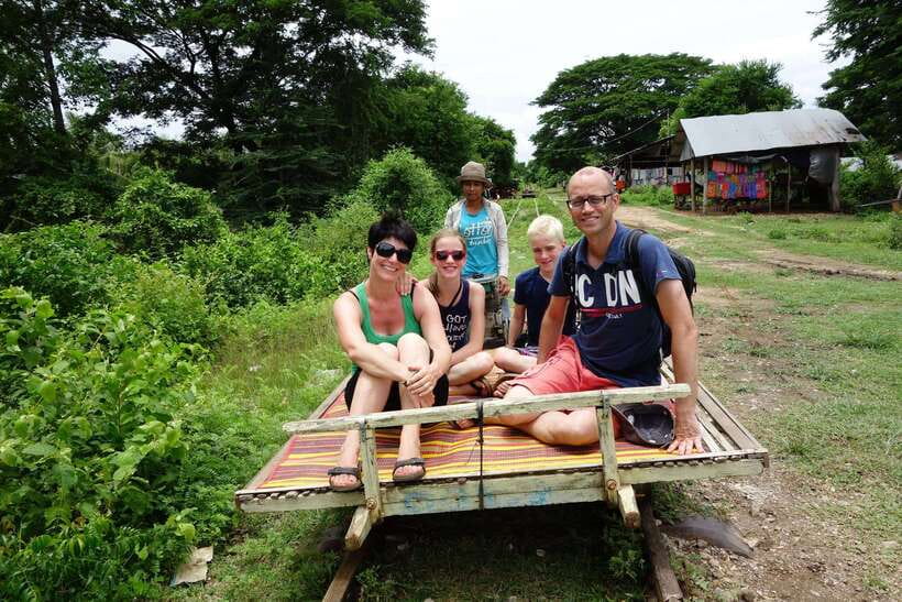 From Siem Reap: Battambang Day Trip Bamboo Train, Bats Cave - Ek Phnom Temple and the White Buddha