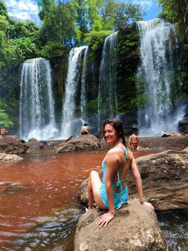 From Siem Reap: Guided Kulen Waterfall Tour - Hilltop ruins and the reclining Buddha