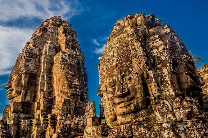 Full-Day Angkor Wat Sunrise & Sunset & All Must-See Private Tour - Bayon and its many stone faces