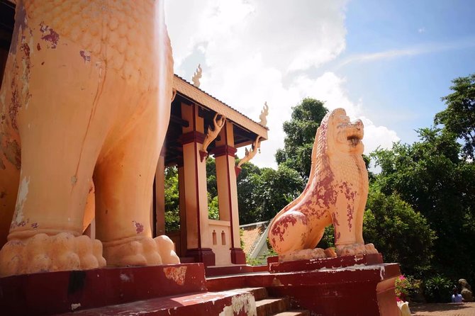 Full-Day Discover Oudong Mountain-Former Capital City & Phnom Penh City Tours - Oudong Temple and the countryside below