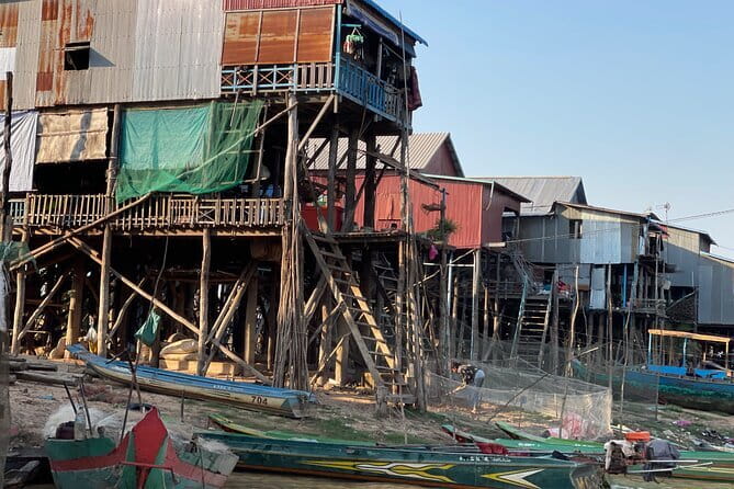 Half Day Kampong Pluk Fishing Village with Sunset Private Tour - Leaving Siem Reap in an air-conditioned car