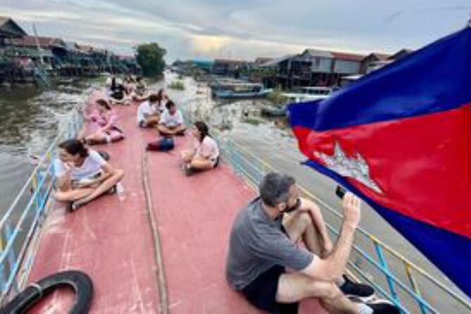 Half Day Kompong Pluck stilt home Village on Tonle Sap & Sunset - Sunset over Tonlé Sap