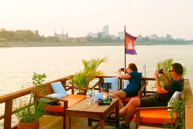 Half Day Silk Island Cruise and Tours with English speaking guide - Phnom Penh seen from the Mekong