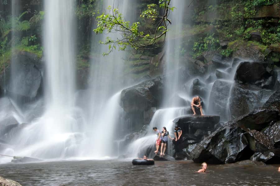 Kulen Waterfall: Rise and Shine with Cliff, Village w/ Guide - The River of a Thousand Shiva Lingas