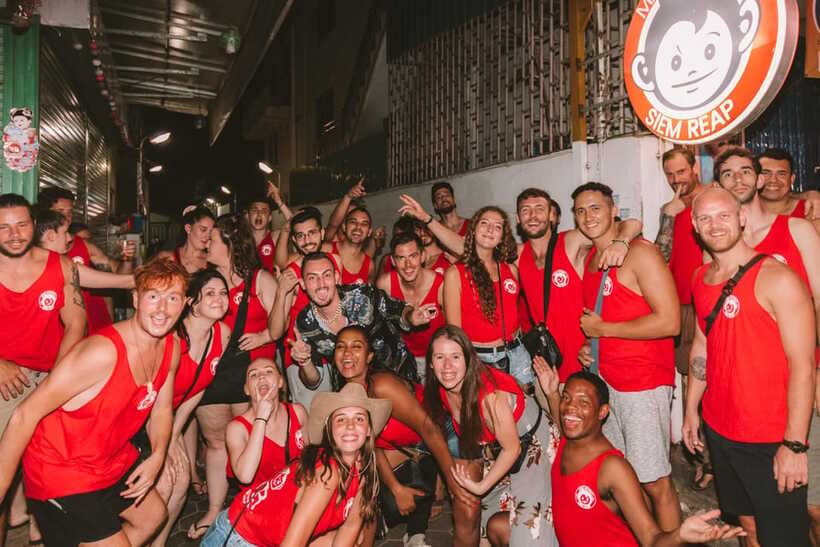 Mad Monkey Siem Reap Pub Crawl - Ending at a club around 1:00 AM