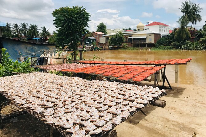 Morning village tour Livelihood tour with Local Product discover - Bananas, chips, and everyday Cambodian snacks