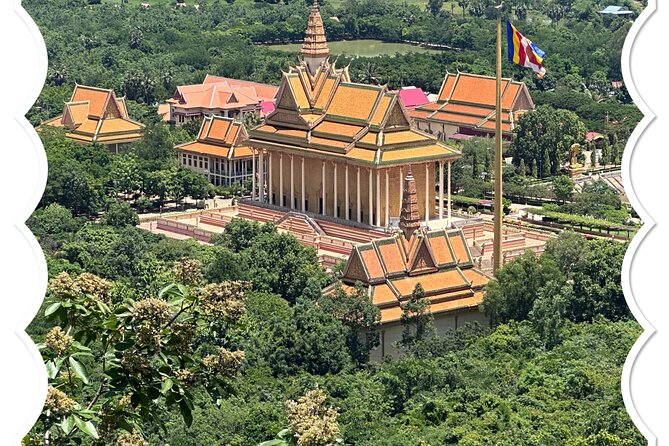 Oudong Mountain History and Pagoda Tour - Khmer lunch in a shaded outdoor restaurant