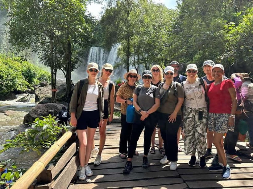 Phnom Kulen Waterfall & the Sacred 1000 Lingas (with Lunch) - Swimming at the two-tiered Kulen Waterfall