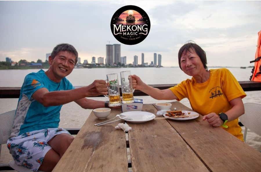 Phnom Penh: Sunset Cruise with Unlimited Beers & BBQ Buffet - What you see along the Mekong