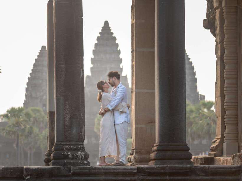 Professional Photoshoot in Angkor Archaeological Park - Sunrise portraits at Angkor Wat