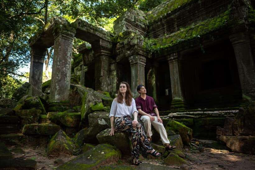 Professional Photoshoot in Angkor Archaeological Park - Bayon’s stone faces