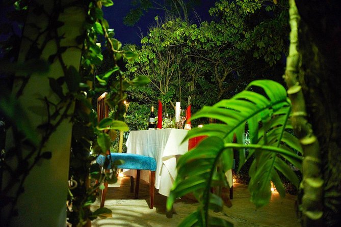 Rooftop Romantic Dinner - 4 Courses Set Meal & Wine - Beginning beside the pool with drinks and canapés