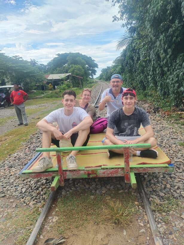 Secret Countryside Rice fields-Bamboo Train/Bat Cave - Watching the bats leave at dusk