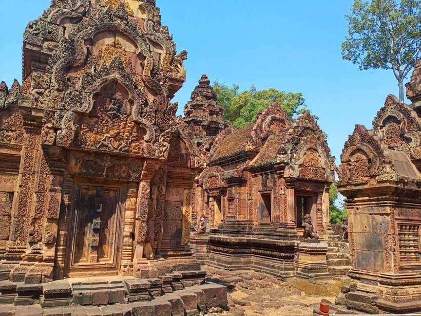 Siem Reap: Angkor Wat, Angkor Thom, and Banteay Srei Tour - The South Gate leads into Angkor Thom