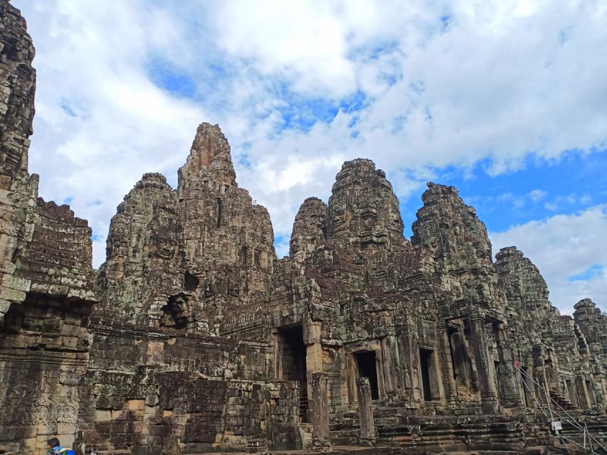 Siem Reap: Angkor Wat Private Tour by Tuk-Tuk - Bayon and Ta Keo: detail, scale, and stone