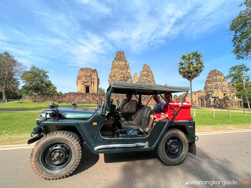 Siem Reap: Angkor Wat Sunrise and Market Tour by Jeep - The early ride to Angkor Wat