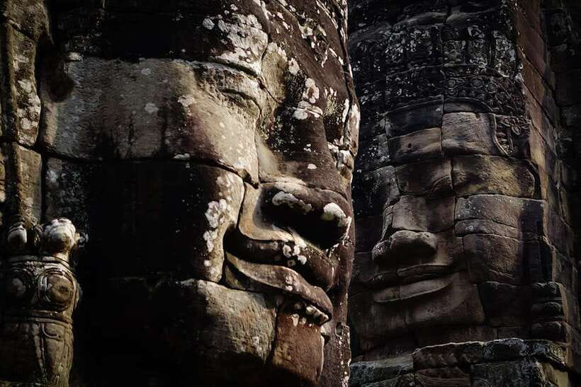 Siem Reap: Angkor Wat Sunrise or Sunset Guided Tour - The Southern Gate and Bayon’s stone faces