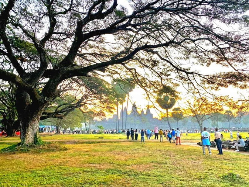 Siem Reap: Angkor Wat Sunrise Tour With Small Group - Angkor Wat after sunrise, with time for the carvings