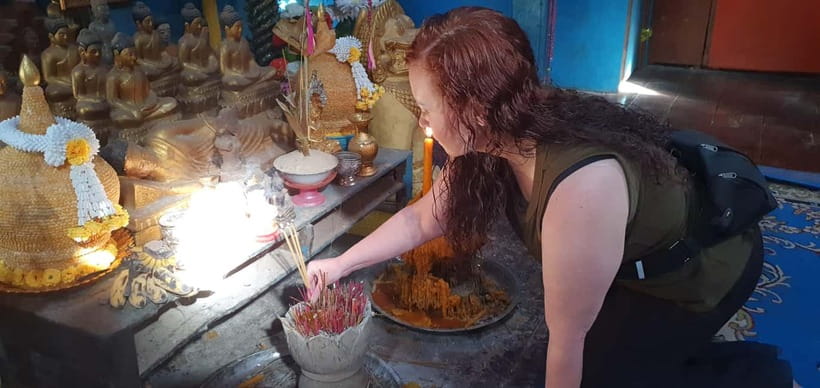 Siem Reap Cambodian Buddhist Water Blessing and Local Market - A Buddhist blessing beyond the Angkor circuit