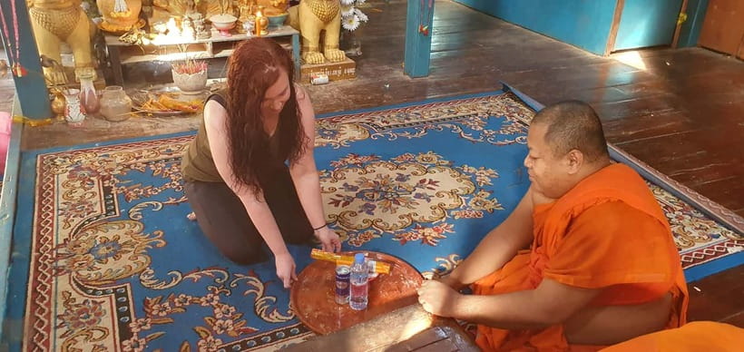 Siem Reap Cambodian Buddhist Water Blessing and Local Market - Choosing between the two water blessings