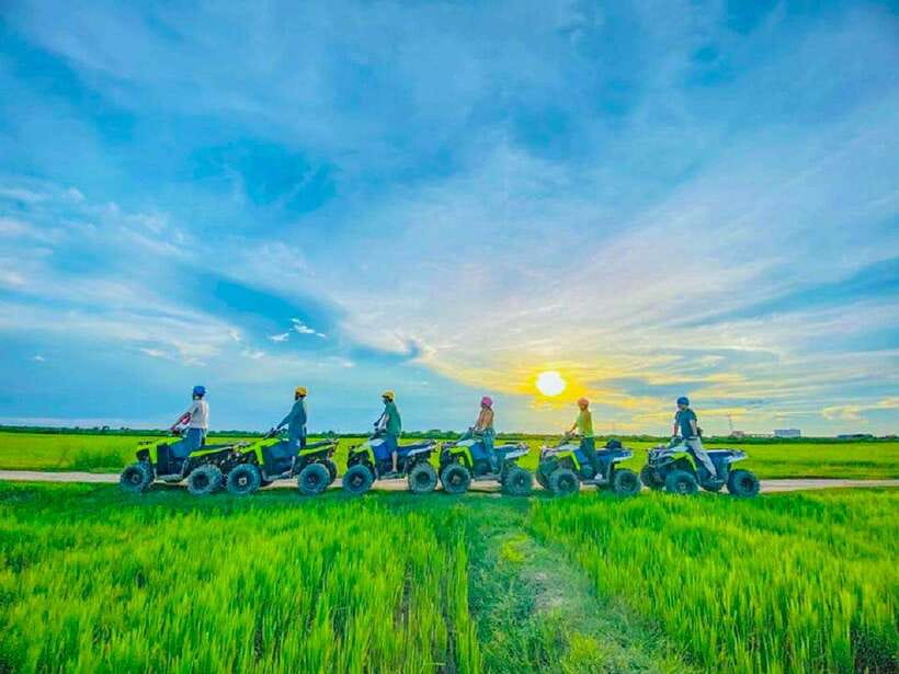 Siem Reap: Countryside Khmer village Tour by Quad Bike & ATV - Rice fields, thatched homes, and ordinary Khmer life
