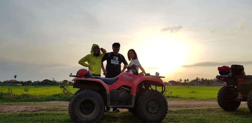 Siem Reap: Countryside Quad Bike Sunset Adventure - Washing off the mud before the tuk-tuk home
