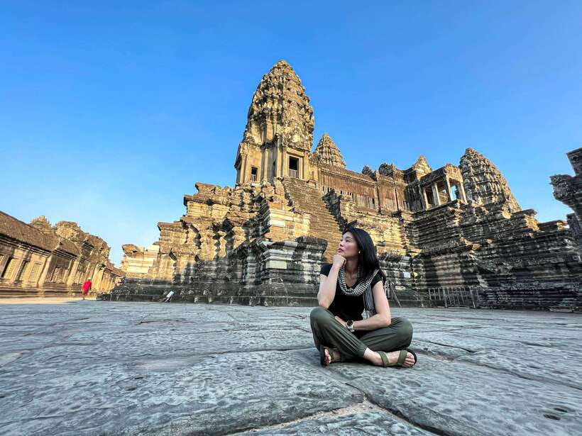 Siem Reap: Full Day Angkor Wat Temple Experience with Sunset - Lunch at Srah Srang and a taste of local life