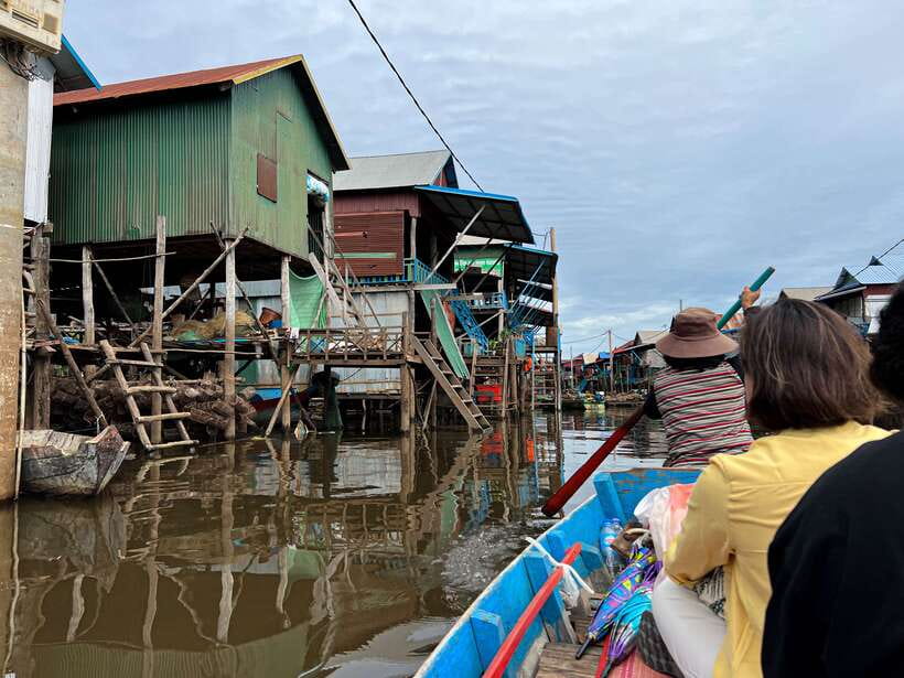 Siem Reap: Kampong Phluk and Tonle Sap Sunset Boat Cruise - The flooded forest and the artificial-island monastery