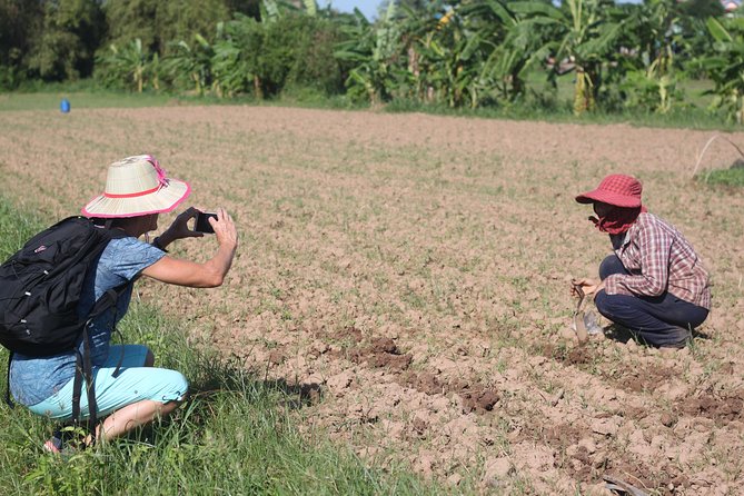 Silk Island & countryside of Phnom Penh by Tuk Tuk - Sedge mats and the work behind Cambodian silk